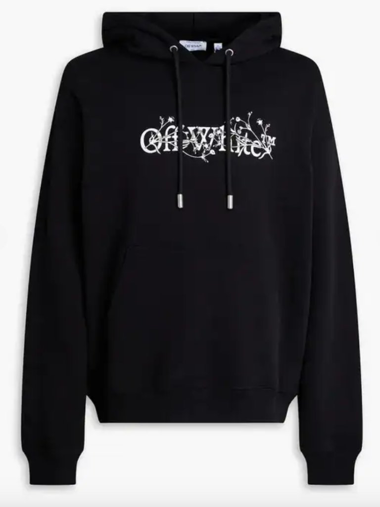 Off-White Bookish Flower Skate Hoodie Black M